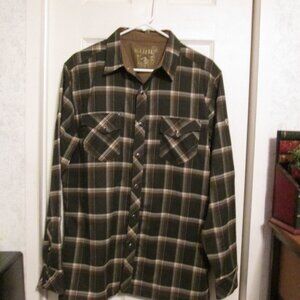 NWOT Kuhl Men's Plaid Western Style Flannel Shirt Size Medium